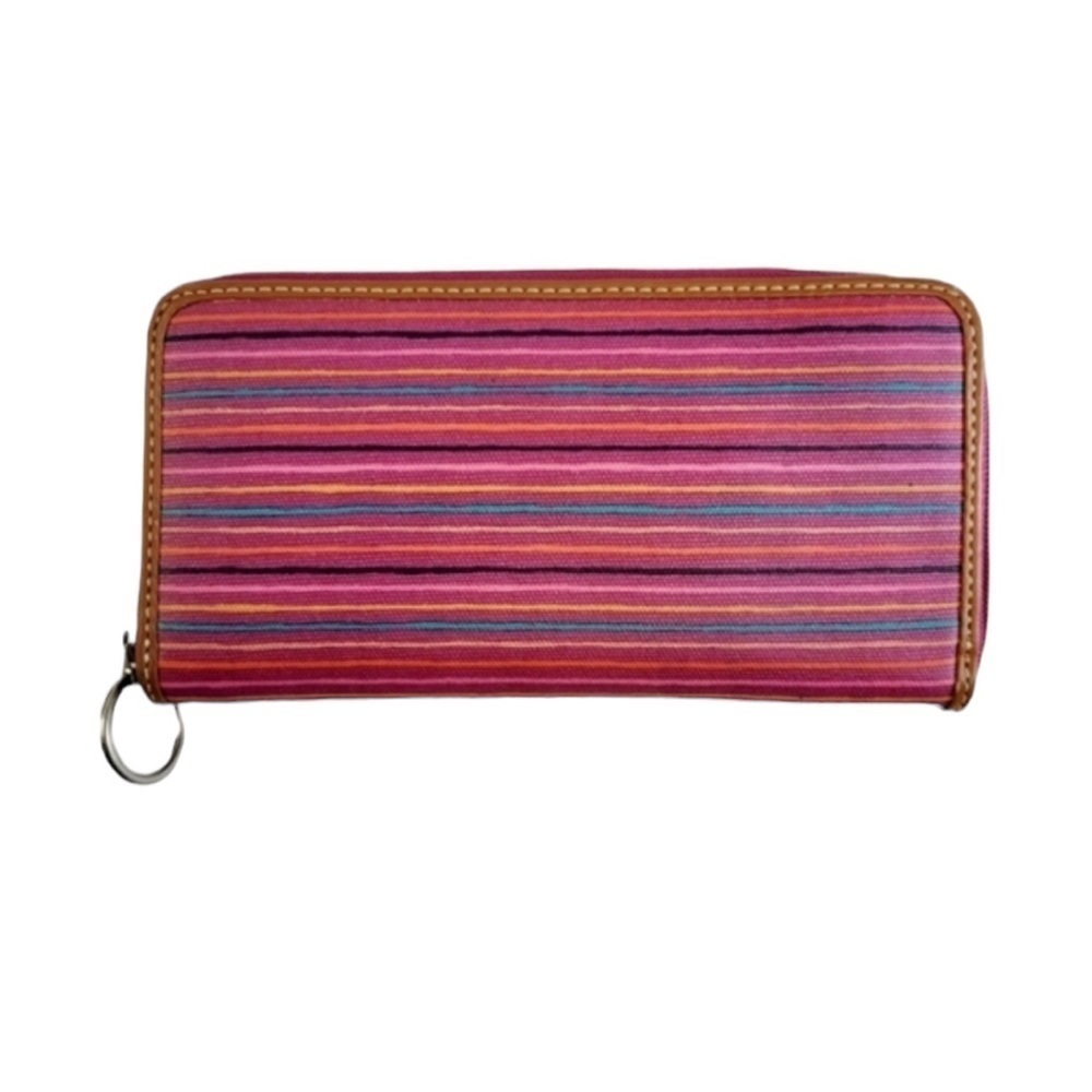 Fossil Multi Striped Zip Around Rectangle Clutch … - image 2